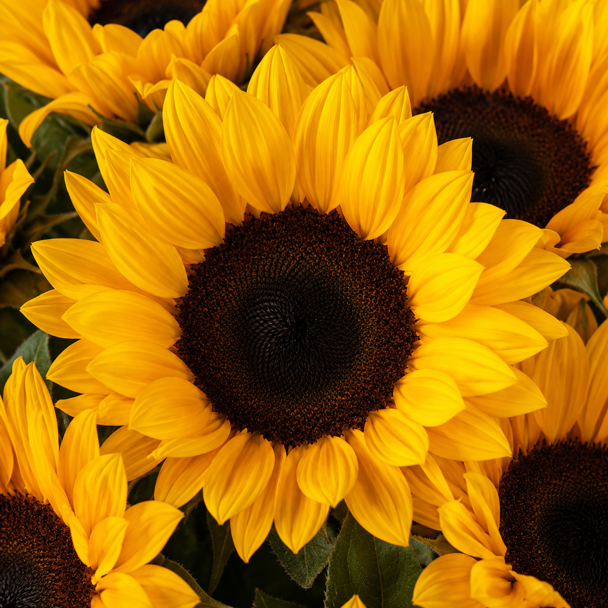 Arreglo de girasoles